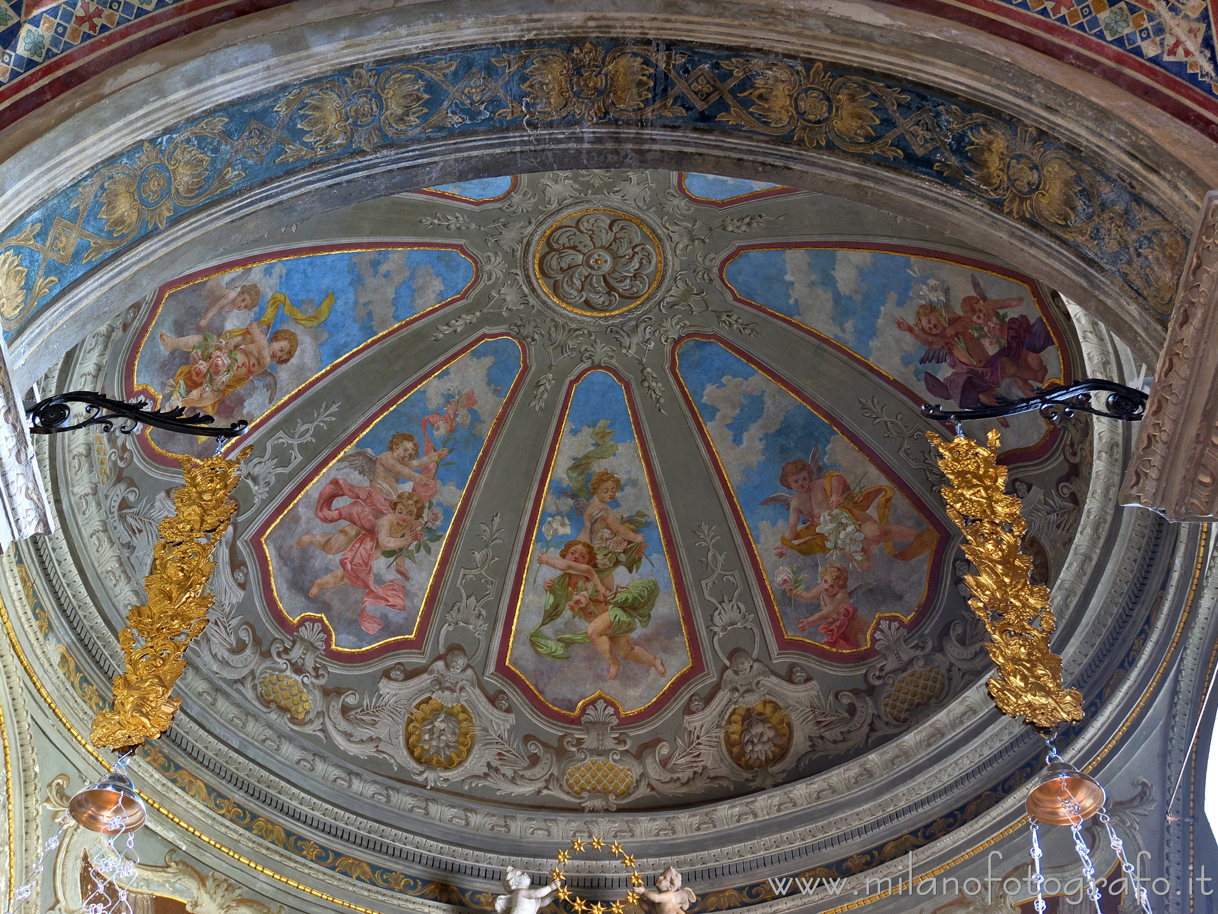 Soncino (Cremona) - Volta della cappella dell'Immacolata Concezione nella Pieve di Santa Maria Assunta